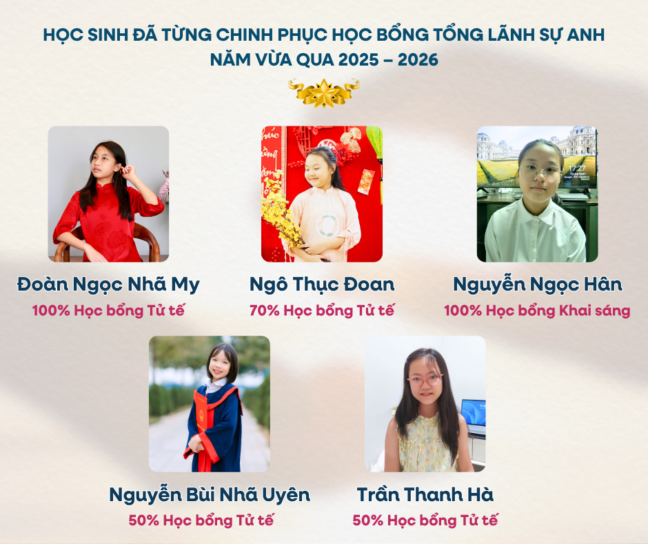 Học sinh tham gia chương trình Học bổng Tổng Lãnh sự Anh tại Việt Nam